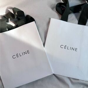 Bundle of two Celine Small shopping gift Bag